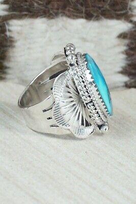 Turquoise & Sterling Silver Ring - Mike Smith - Size 6 - High Lonesome Trading