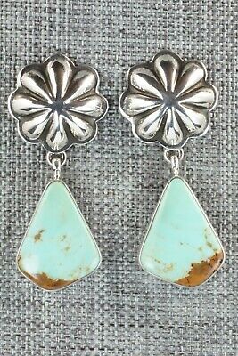 Turquoise & Sterling Silver Earrings - Lyle Piaso