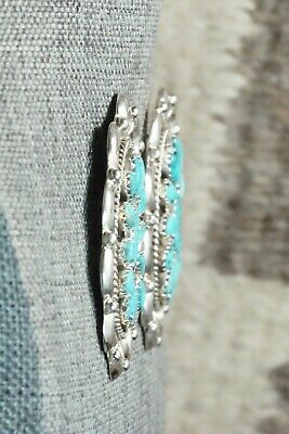 Turquoise & Sterling Silver Earrings - Justina Wilson