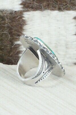 Royston Turquoise and Sterling Silver Ring - Michael Calladitto - Size 7