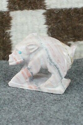 Hog Zuni Fetish Carving - Derrick Kaamasee