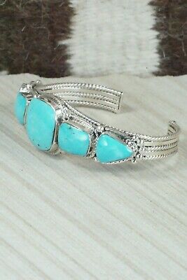 Turquoise & Sterling Silver Bracelet - Thomas Yazzie