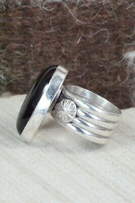 Onyx & Sterling Silver Ring - Ben Begay - Size 8.75