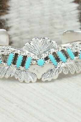 Turquoise & Sterling Silver Bracelet - Murray Hannaweeka