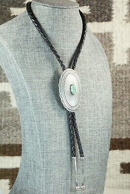 Turquoise & Sterling Silver Bolo Tie - Arnold Blackgoat