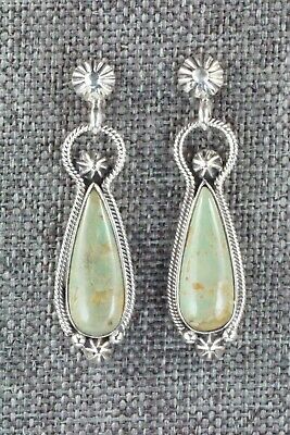 Turquoise & Sterling Silver Earrings - Verley Betone