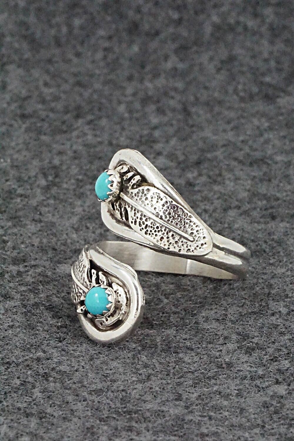 Turquoise & Sterling Silver Ring - Genevieve Francisco - Size 7.5
