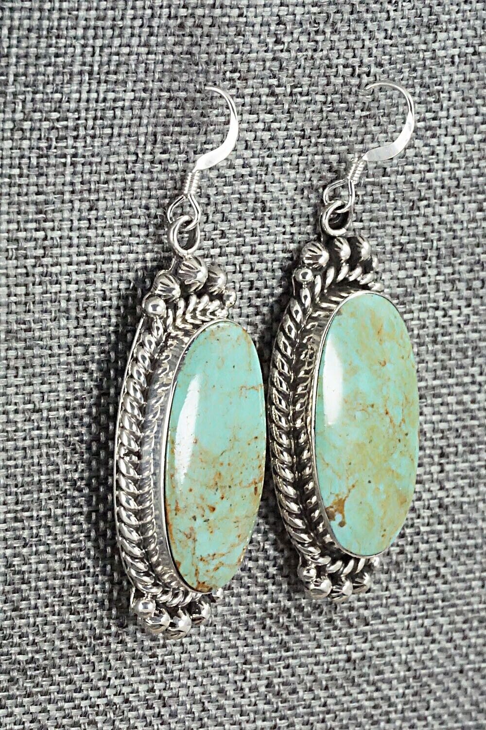 Turquoise & Sterling Silver Earrings - Gregg Yazzie