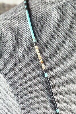 Turquoise, Shell, Coral & Sterling Silver Necklace - Esquipula Tenorio