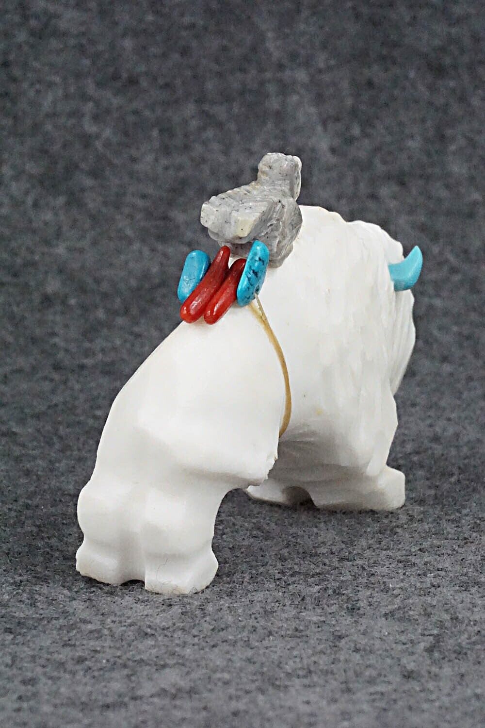 Buffalo & Bird Zuni Fetish Carving - Kevin Quam
