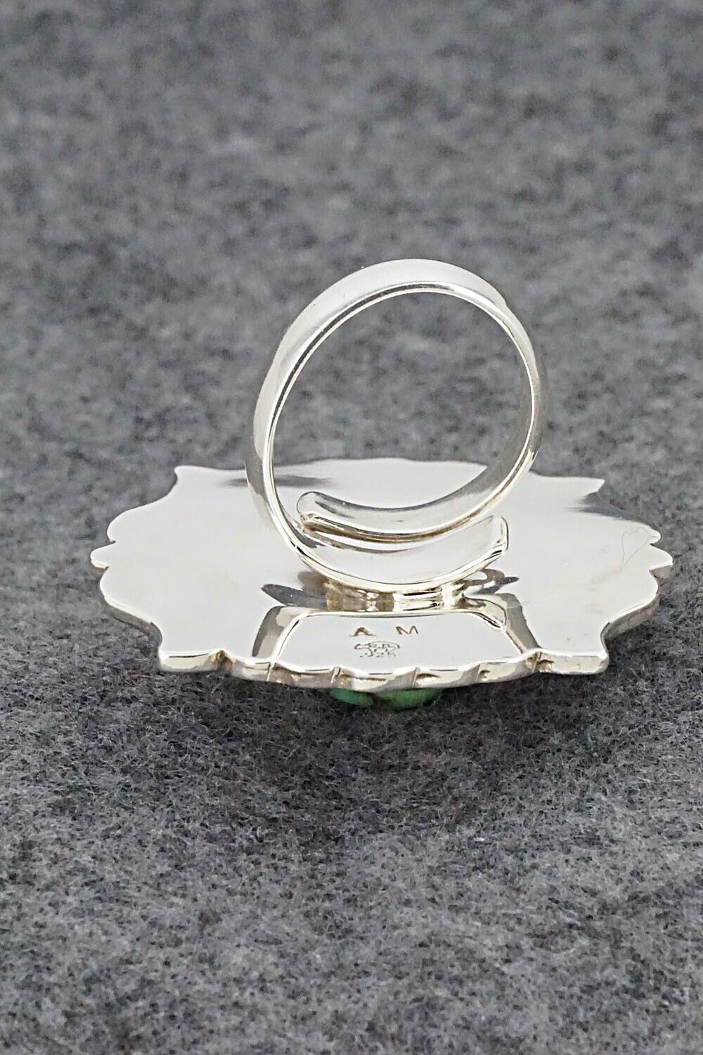 Turquoise & Sterling Silver Ring - Annette Martinez - Size 7 adj.
