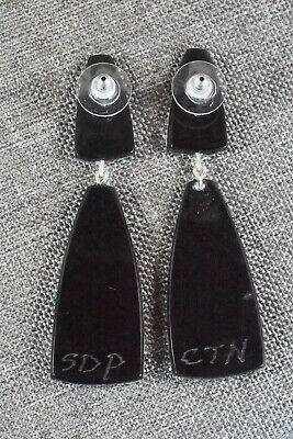 Multi Stone Inlay & Sterling Silver Earrings - Chris T. Nieto - Santo Domingo