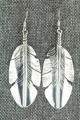 Sterling Silver Feather Earrings - Ben Begay