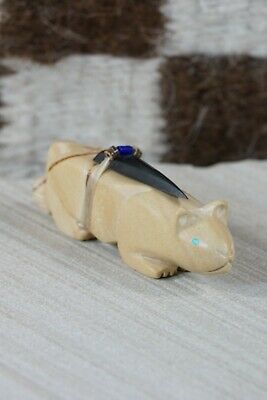 Mountain Lion Zuni Fetish Carving - Alex Tsethlikai - High Lonesome Trading