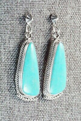 Turquoise & Sterling Silver Earrings - Verley Betone