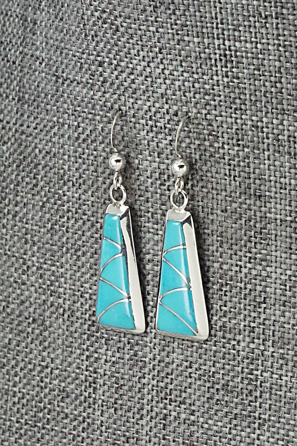 Turquoise & Sterling Silver Earrings - Stewart Tucson