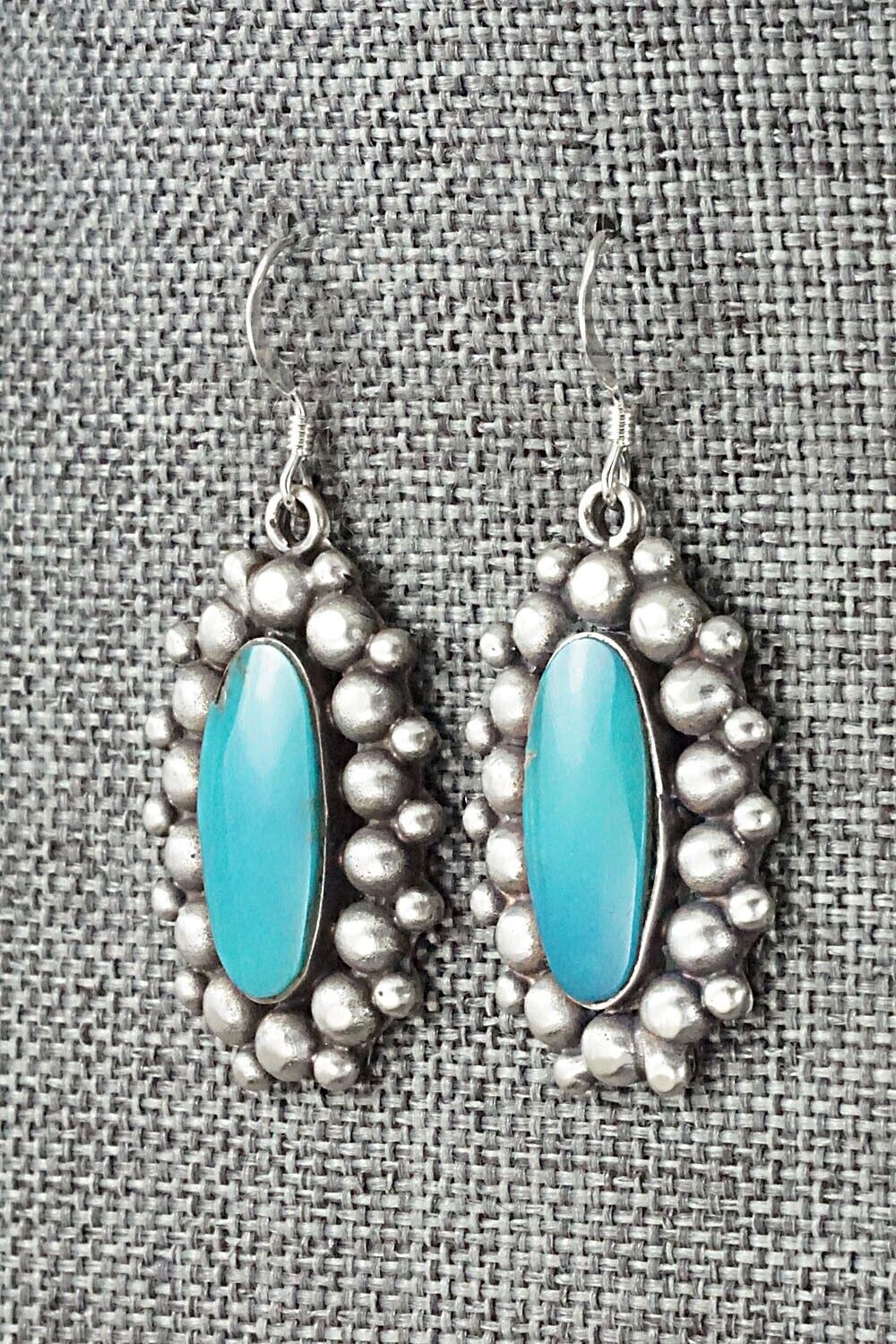 Turquoise & Sterling Silver Earrings - Freida Martinez