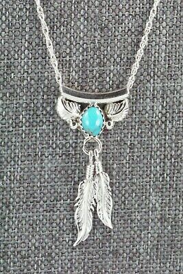 Turquoise & Sterling Silver Necklace - Sharon McCarthy