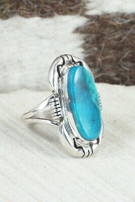 Turquoise and Sterling Silver Ring - Ray Jack - Size 8