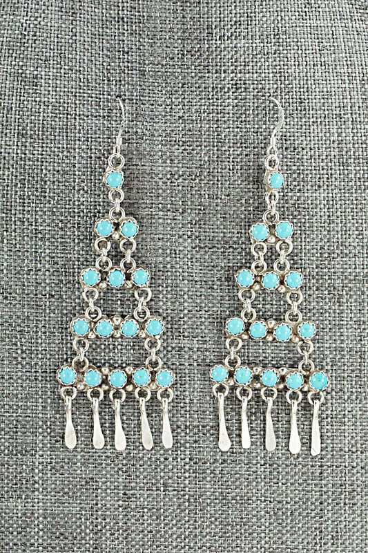 Turquoise & Sterling Silver Earrings - Sylvia Chee