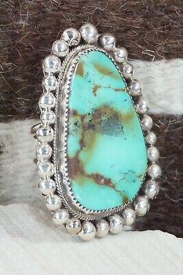 Turquoise & Sterling Silver Ring - Ray Nez - Size 7