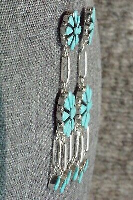 Turquoise & Sterling Silver Earrings - Arlo Kanteena