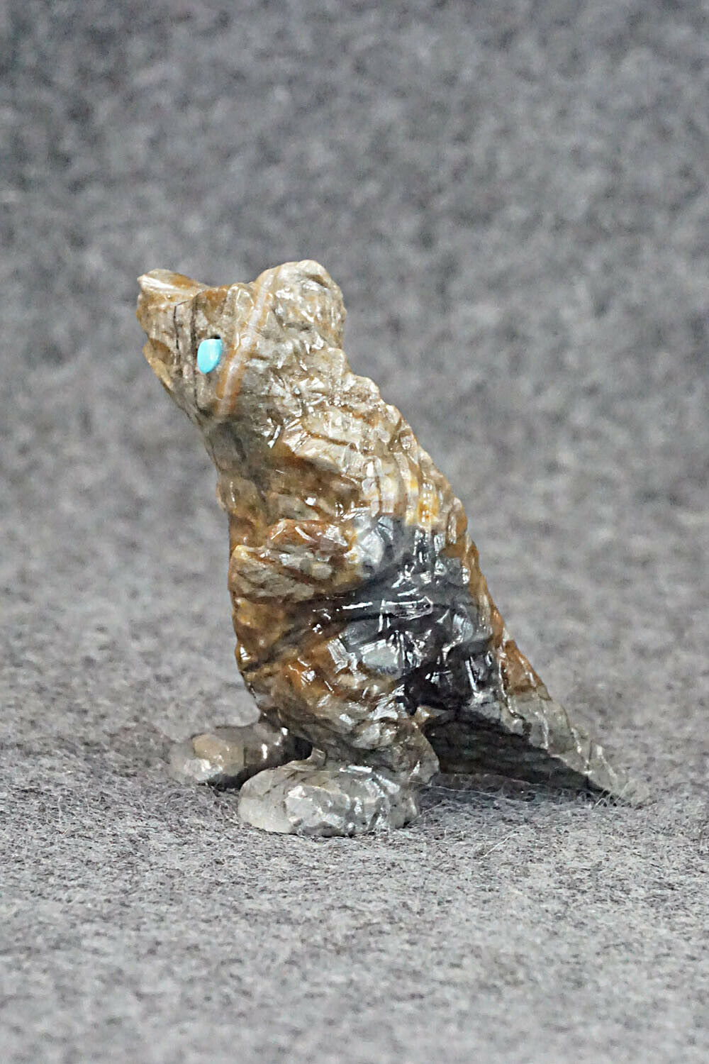 Dinosaur Zuni Fetish Carving - Alvin Haloo