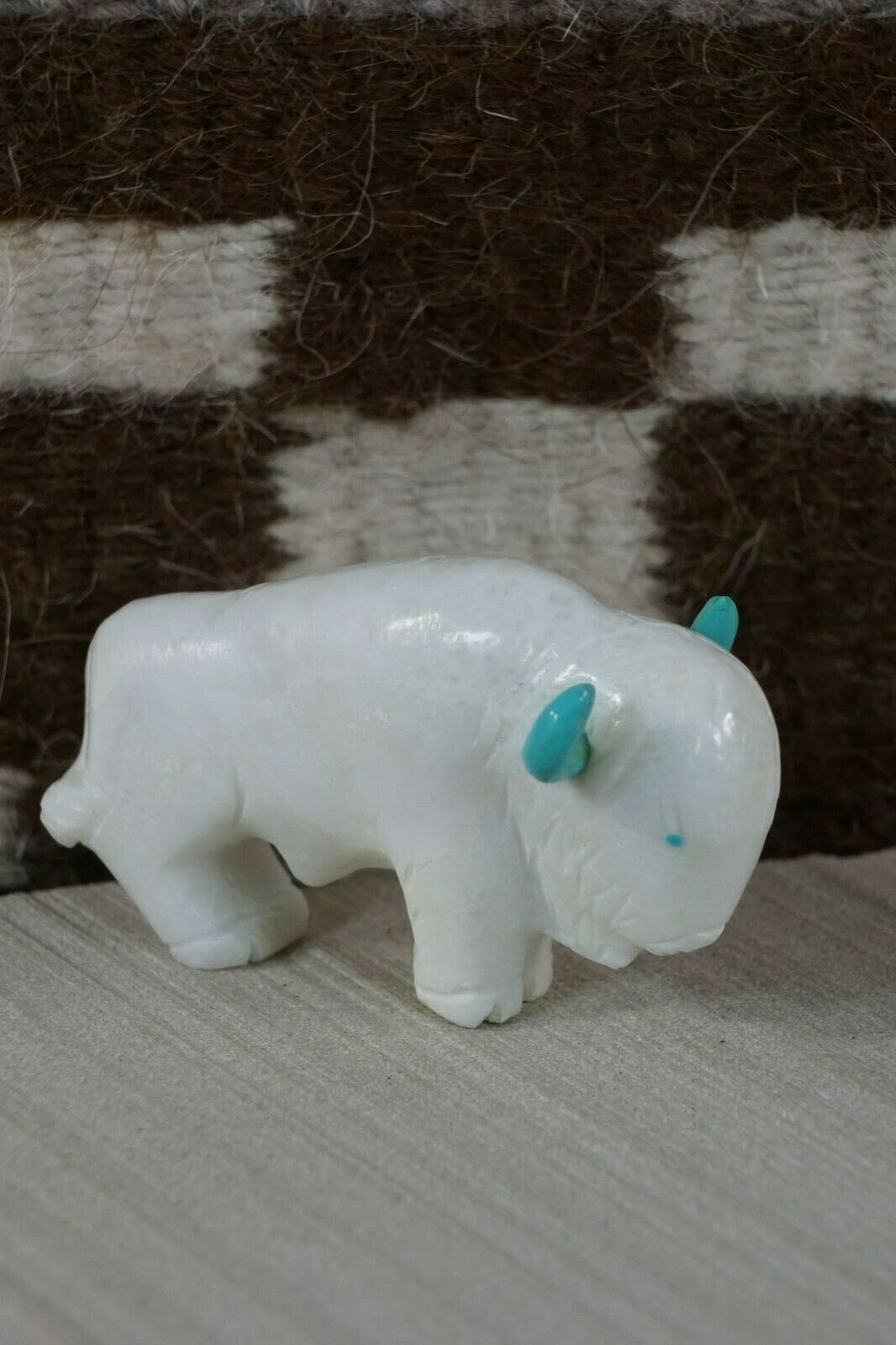 Buffalo Zuni Fetish Carving - Cody Nastacio - High Lonesome Trading
