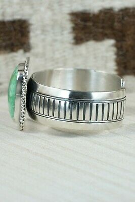 Navajo Turquoise and Sterling Silver Bracelet - Raymond Delgarito