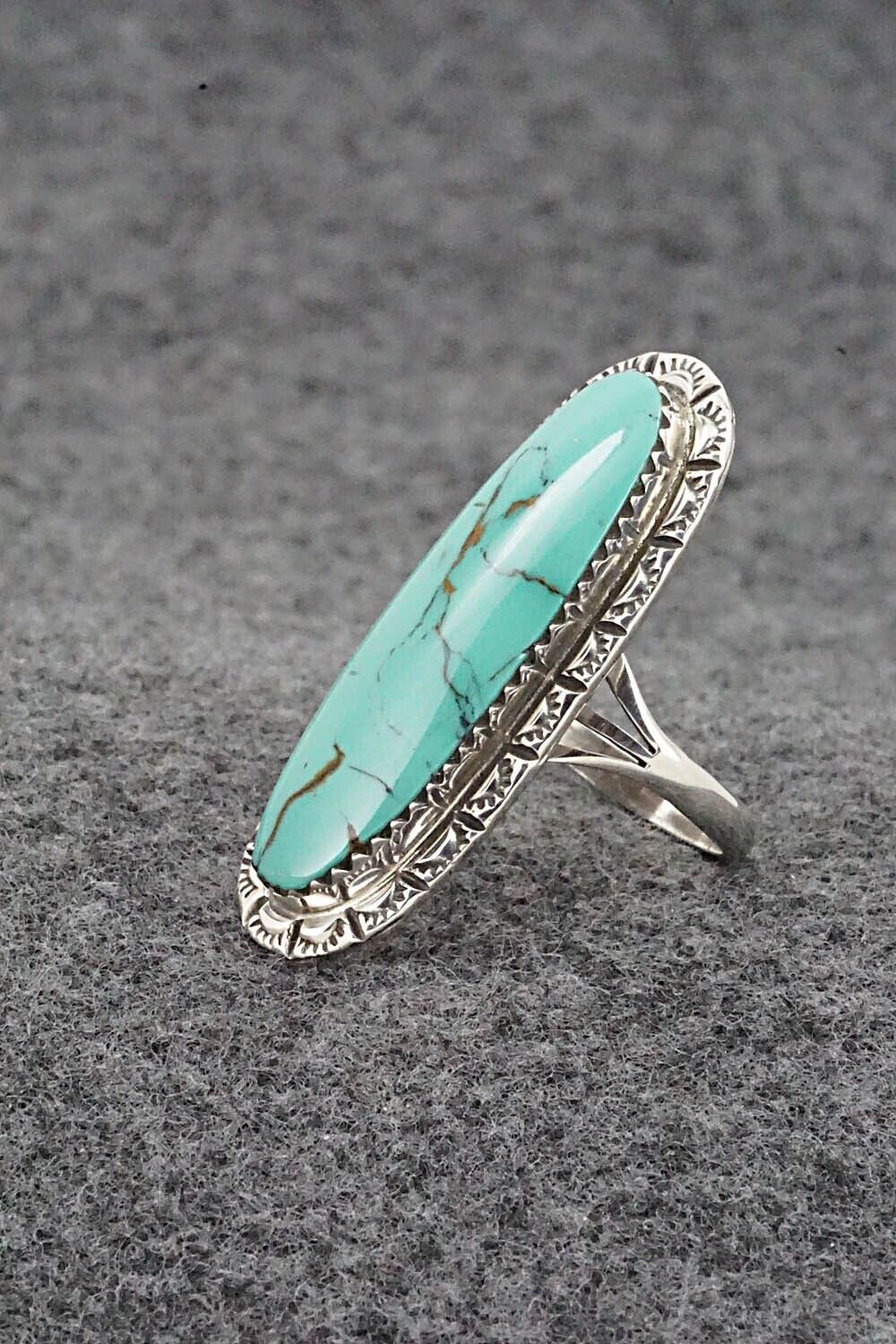 Turquoise & Sterling Silver Ring - Mike Smith - Size 5.75