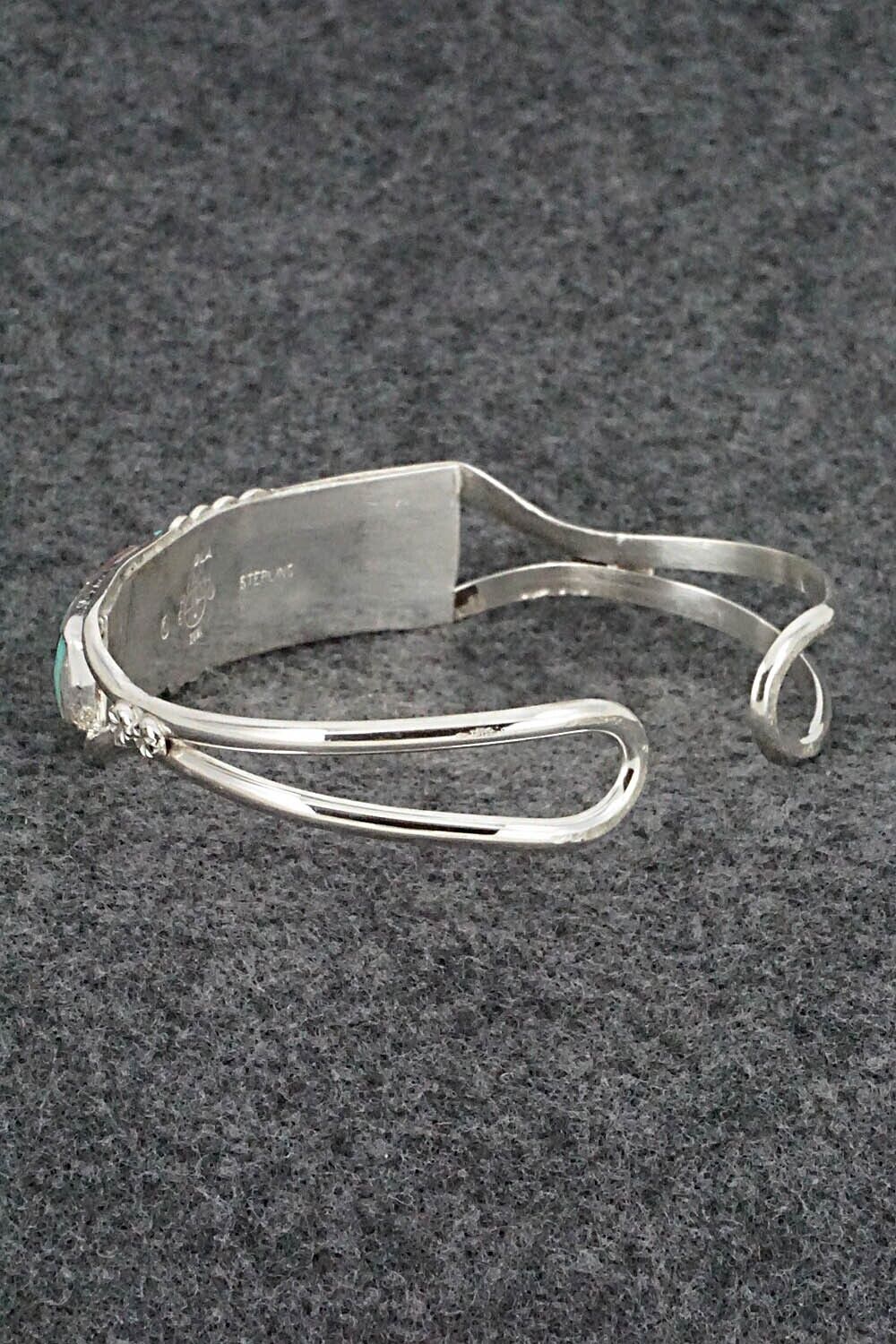Multi Stone & Sterling Silver Inlay Bracelet - Ola Eriacho