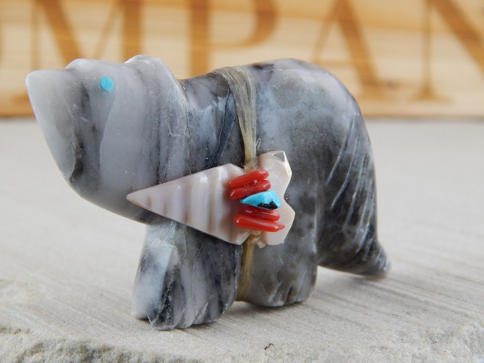 Bear Zuni Fetish Carving - Lena Boone - High Lonesome Trading