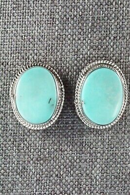 Turquoise & Sterling Silver Earrings - Verley Betone