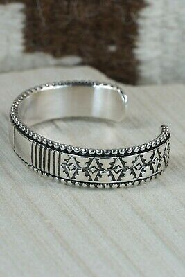Navajo Sterling Silver Bracelet - Jonathan Nez