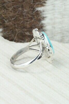 Turquoise & Sterling Silver Ring - Daniel Benally - Size 10