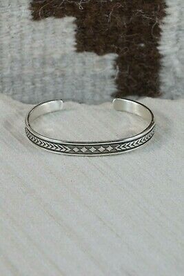 Navajo Sterling Silver Bracelet - Bruce Morgan - High Lonesome Trading