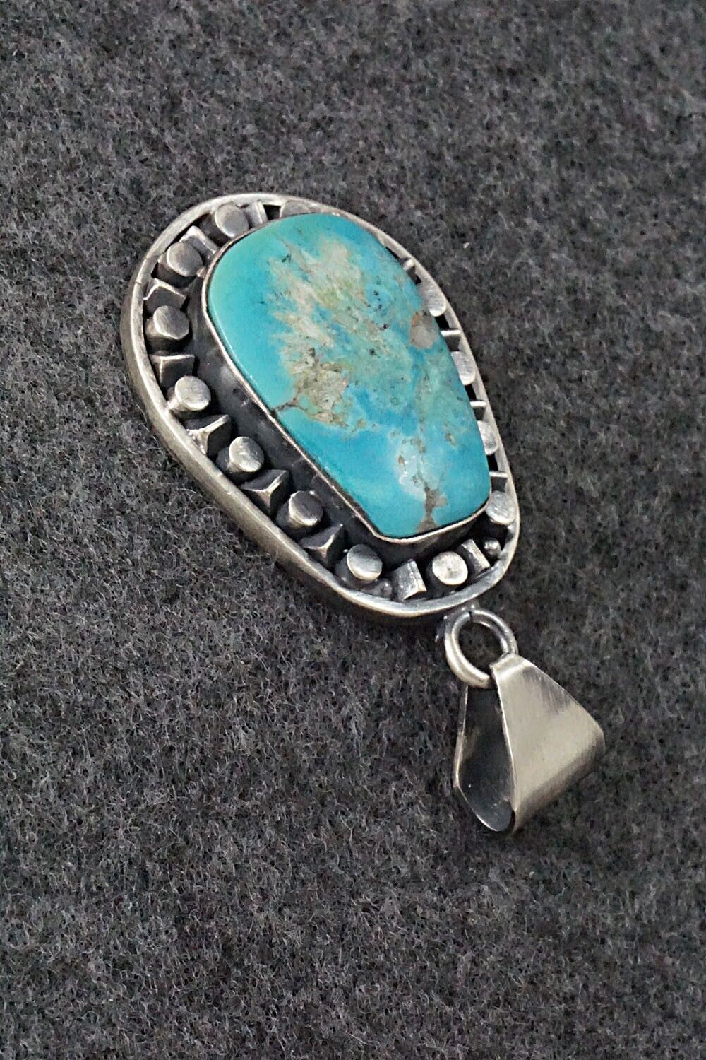 Turquoise and Sterling Silver Pendant - Sharon McCarthy