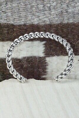 Navajo Sterling Silver Bracelet - Elaine Tahe