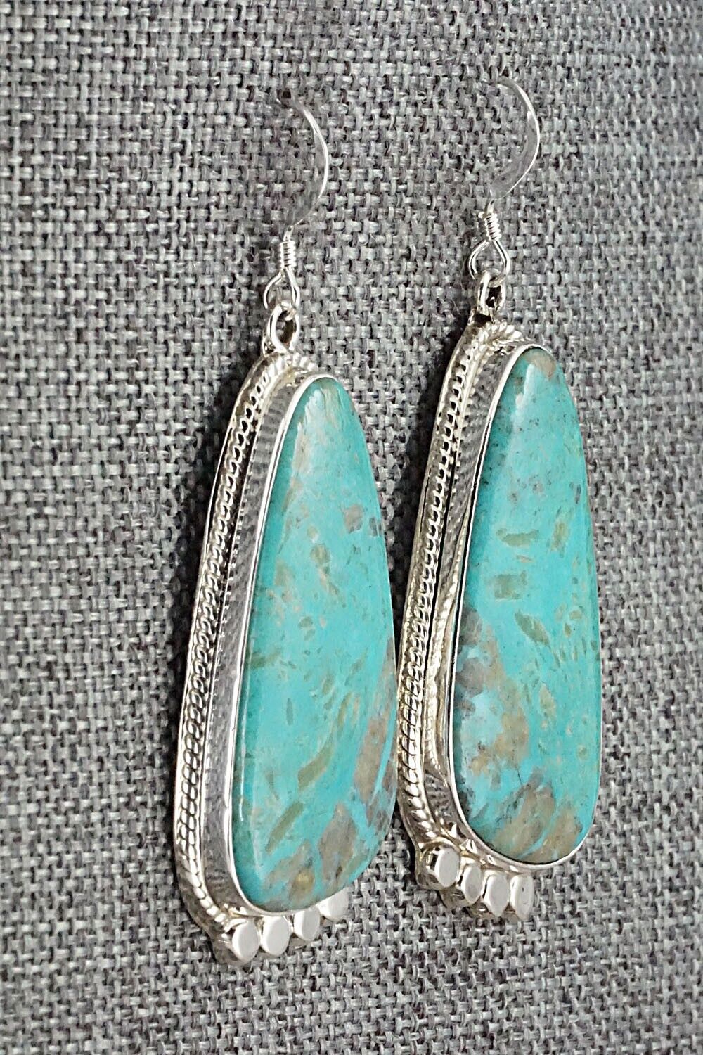 Turquoise and Sterling Silver Earrings - Sharon McCarthy