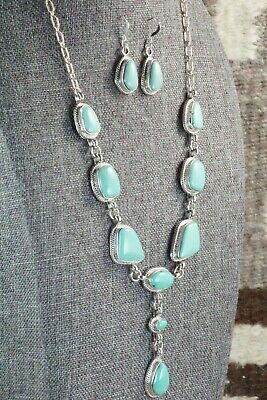 Turquoise & Sterling Silver Jewelry Set - Mark Barney