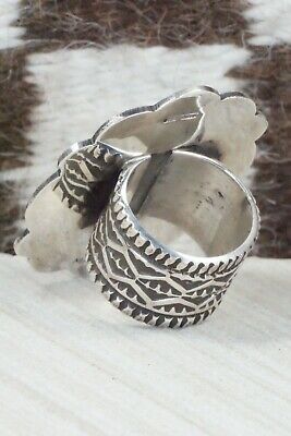 Turquoise and Sterling Silver Ring - Leonard Maloney - Size 10