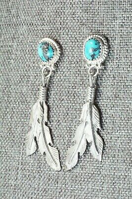 Turquoise & Sterling Silver Earrings - Annie Spencer - High Lonesome Trading