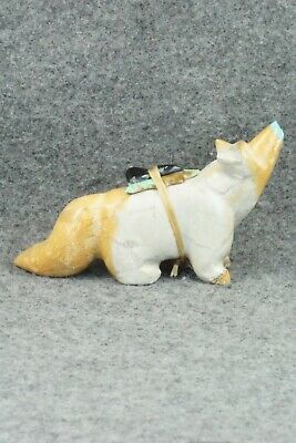 Wolf Zuni Fetish Carving - Enrike Leekya