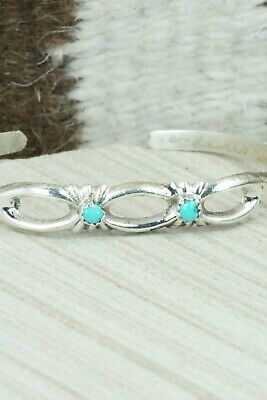 Turquoise & Sterling Silver Bracelet - Navajo