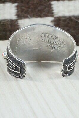 Coral & Sterling Silver Bracelet - Delbert Arviso