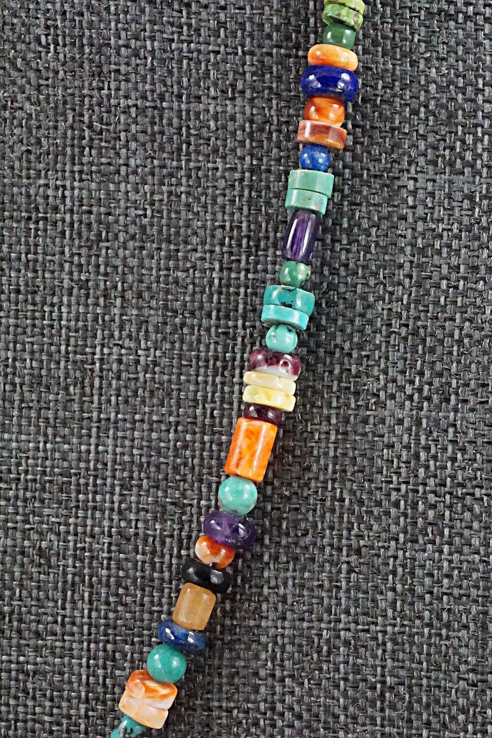 Multi Stone and Sterling Silver Necklace - Helen Tsosie