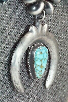 Turquoise & Sterling Silver Squash Blossom - Preston Haley