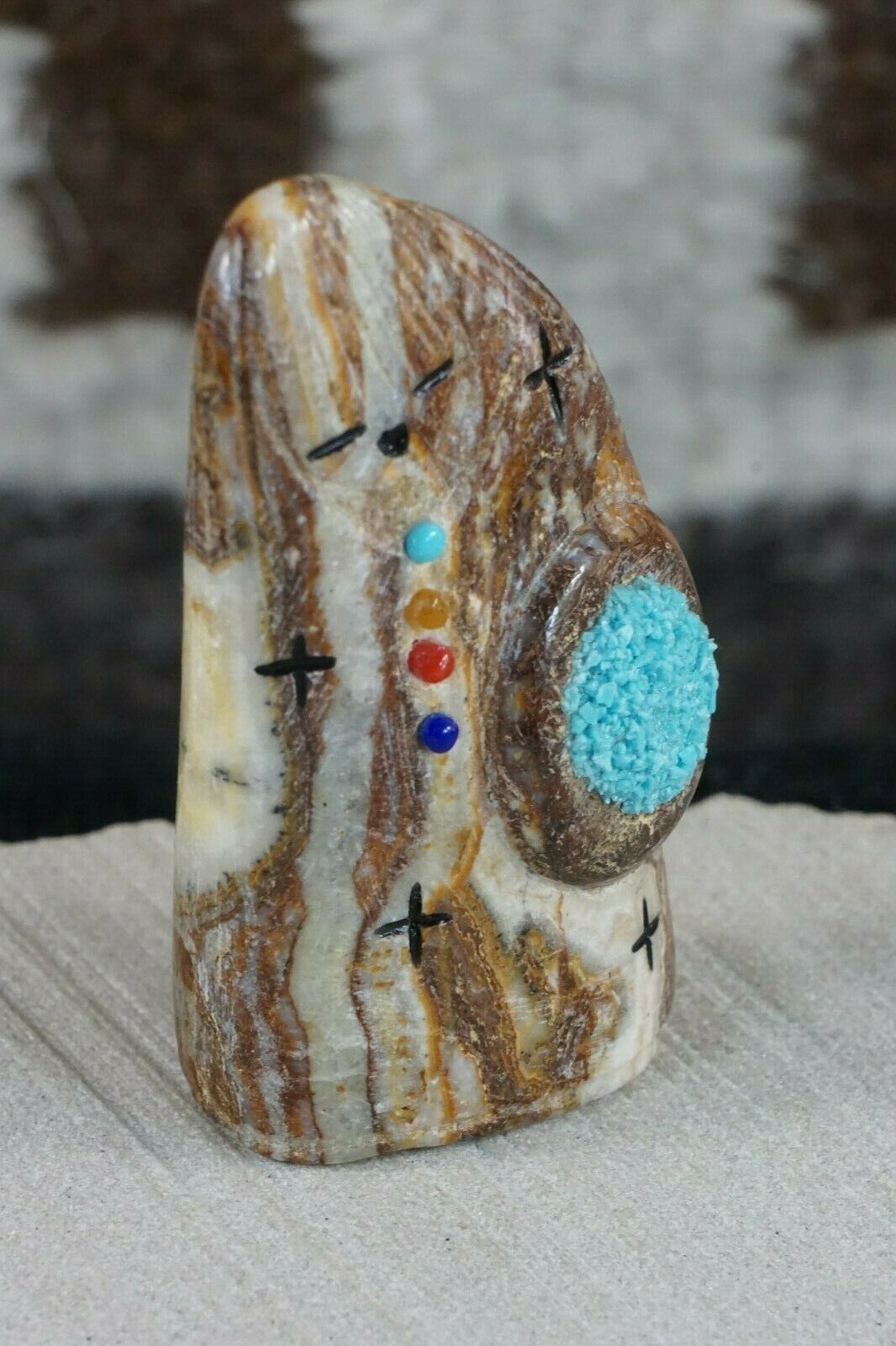 Corn Maiden Zuni Fetish Carving - Stuart Quandelacy - High Lonesome Trading
