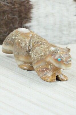 Wolf Zuni Fetish Carving - Rosella Soseeah