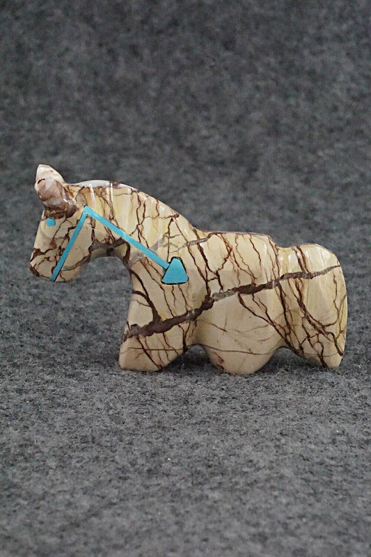 Horse Zuni Fetish Carving - Rodney Laiwakete
